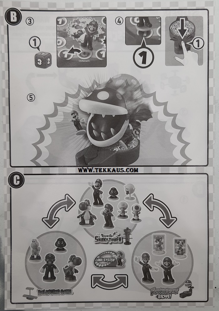 Super Mario Piranha Plant Escape Board Game