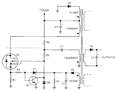Simple Self Oscillating Switching Converter Circuit Diagram