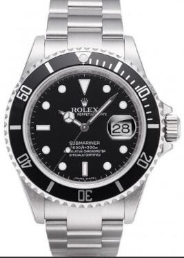 Réplique Rolex Submariner Noir Index Cadran 16610-BKSO