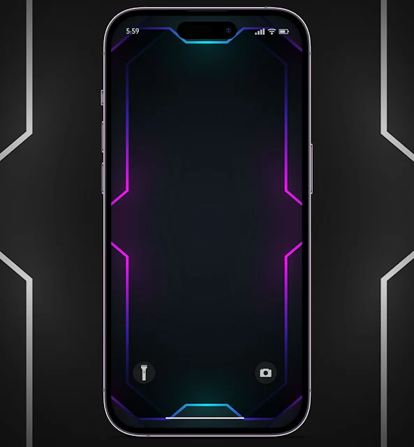 SIMPLE AND CLEAN NEON LINES IMAGE TO USE AS BACKGROUND WALLPAPER ON IPHONE AND ANDROID DEVICE