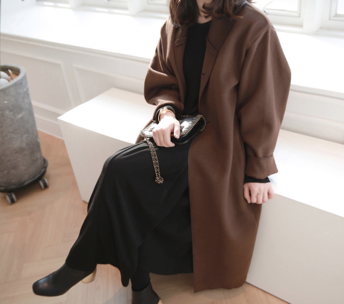 High Shawl Collar Coat