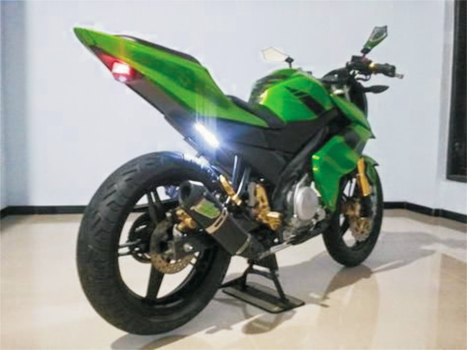 Modifikasi Vixion 2015 Hitam Terupdate Sound Modif