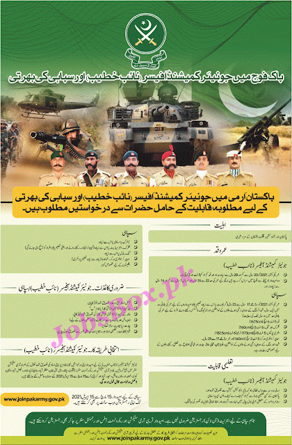Jobs in Pakistan Join Pak Army Jobs 2021