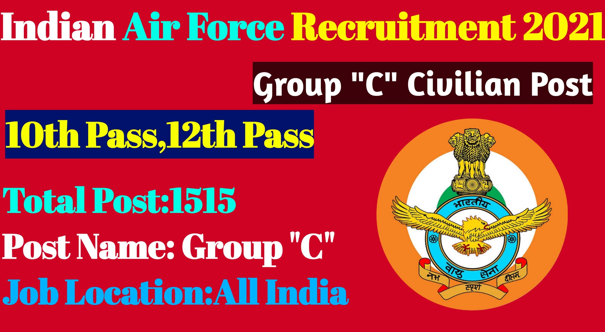 Indian Air Force Group C Recruitment 2021,indian air force recruitment 2021,Indian Air Force Group C Civilian Recruitment 2021 PDF Download,Iaf recruitment 2021,Indian Air Force Recruitment 2021 12th pass,Indian Air Force Recruitment 2021 Group C application form,IAF Group C Recruitment 2021 Notification PDF,Indian Air Force Recruitment 2021: Apply Online,Indian Air Force Group C salary,Indian Air Force Recruitment 2021 Notification