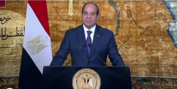 رئيس الجمهورية يلقى كلمته بمناسبة الذكرى 42 لعيد تحرير سيناء