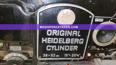 Heidelberg Cylinder die cutting