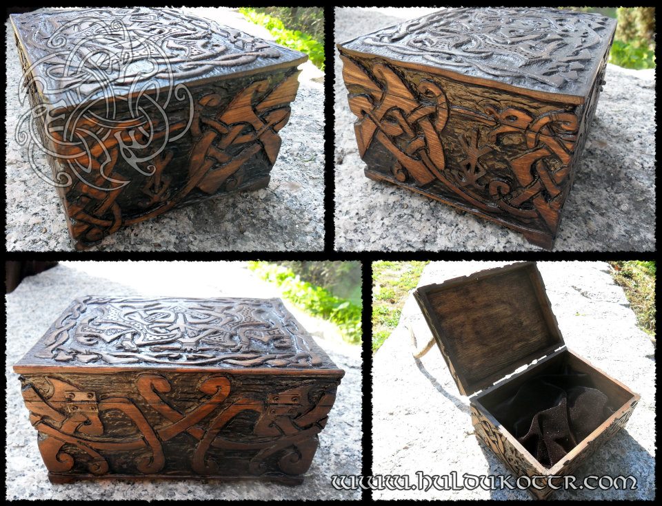 HULDUKÖTTR - Norse and Germanic Art: Wood carved jeweler box