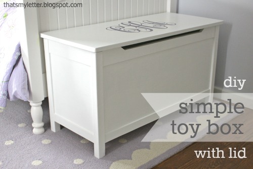 Ana White | Simple Modern Toy Box with Lid - DIY Projects