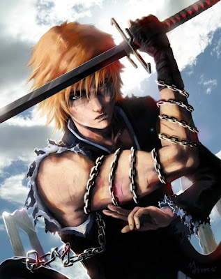 kurosaki ichigo bankai cosplay final getsuga tenshou new hollow game wallpaper