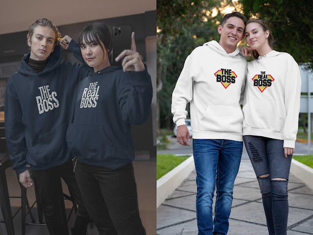the boss couple hoodies