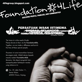 Foundation4Life : Persatuan Insan Istimewa Cheras, Selangor