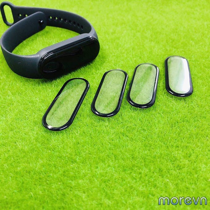 Miếng dán miband 5, miband 4 3D full màn viền đen dán dẻo full màn mi band 4,5