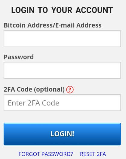 Sampai disini, anda sudah berhasil mendaftar di Freebitco.in, langkah selanjutnya adalah silahkan pilih login kemudian isi Email Address dan Password yang telah didaftarkan tadi lalu silahkan pilih "Login".