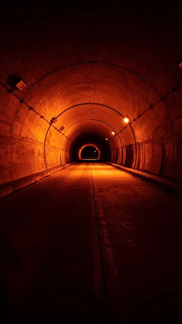 HD Wallpaper Tunnel, Road, Backlight