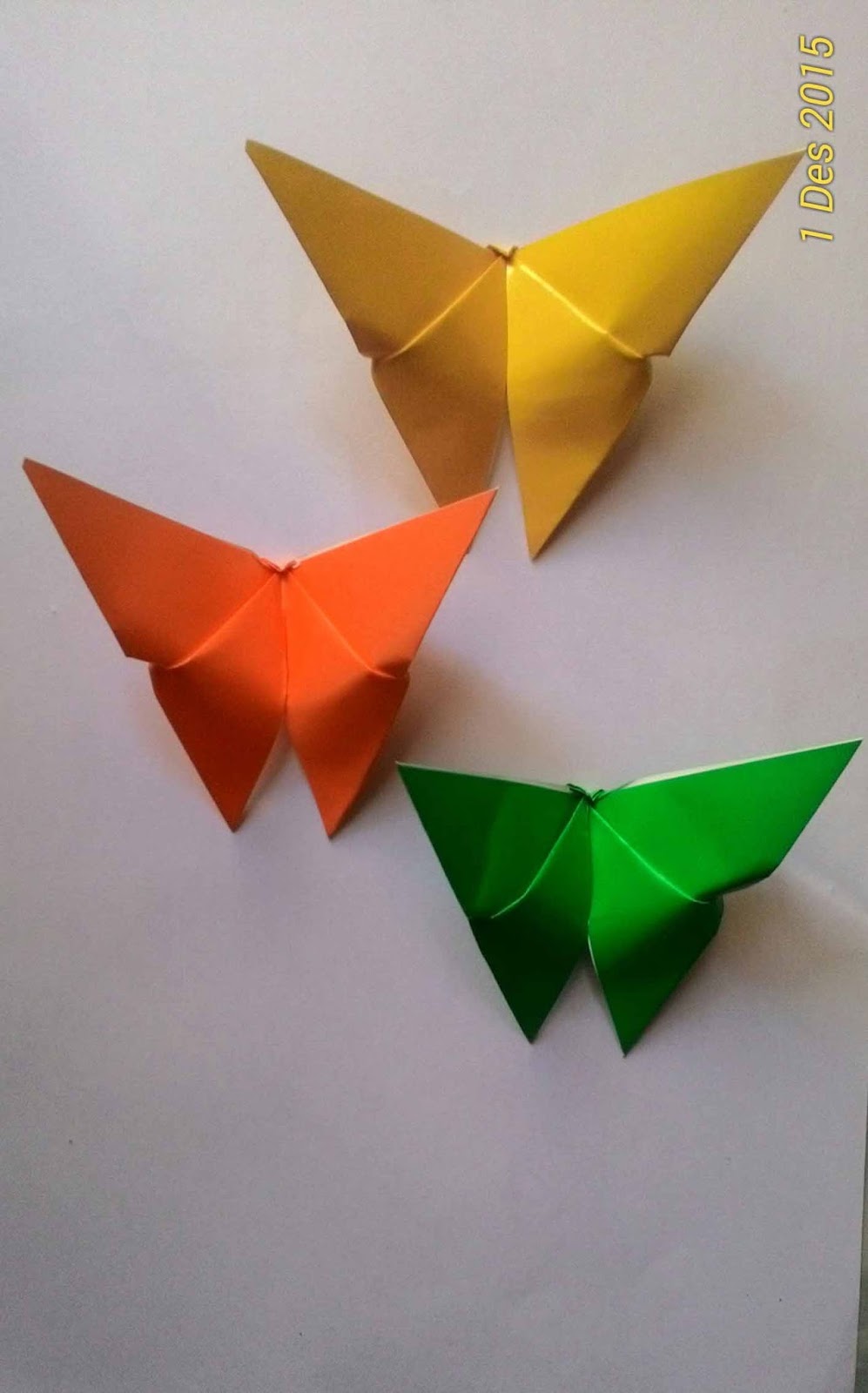 Rido Amriadi Cara Membuat Origami  Kupu  Kupu 