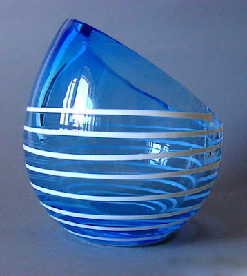 Unique oval glass vase, Unique, Modern Vase, Vase, Handicraft Design, Glass Handicraft, Collection