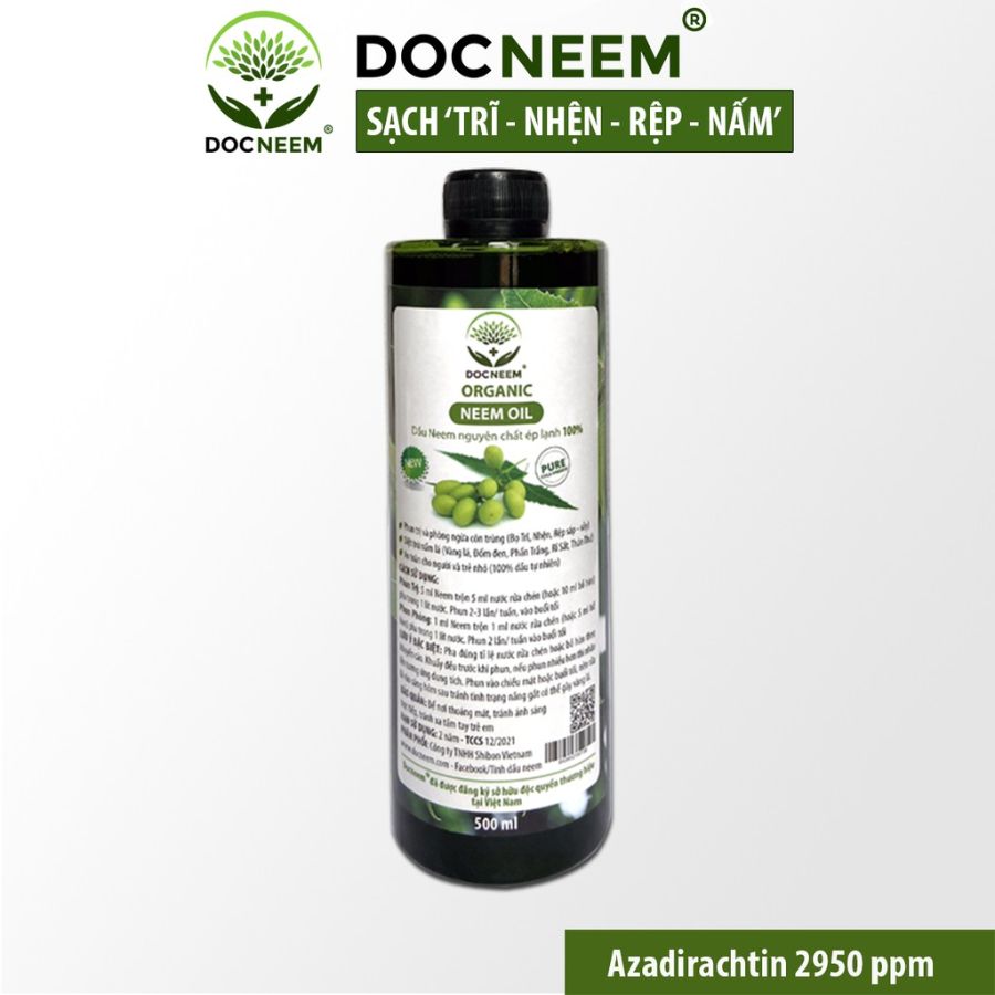 Hàm lượng Azadirachtin có trong Docneem lên tới 2950 ppm