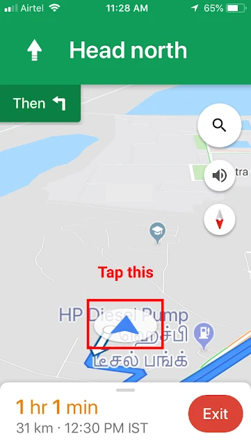 Google Maps Navigation Location