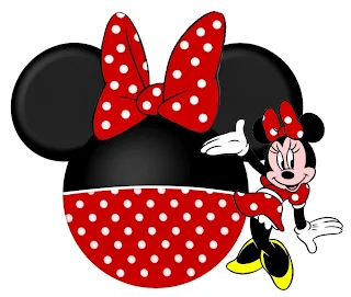 Originales cabezas con vestidos de Minnie. 