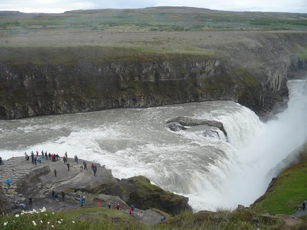 cascata Gullfoss in islanda