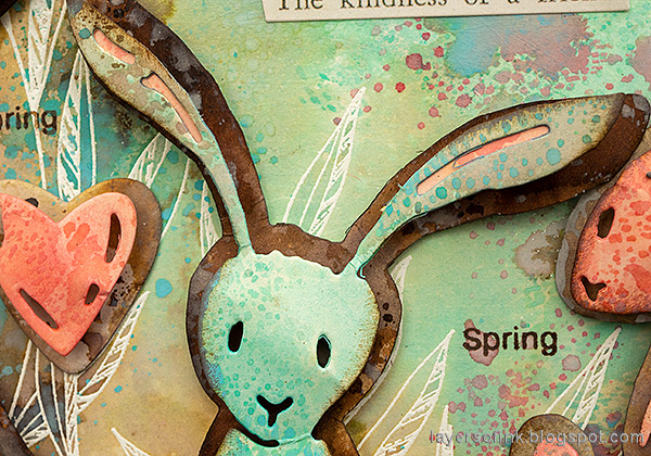 Layers of ink - Easter Bunnies Card Tutorial by Anna-Karin Evaldsson.