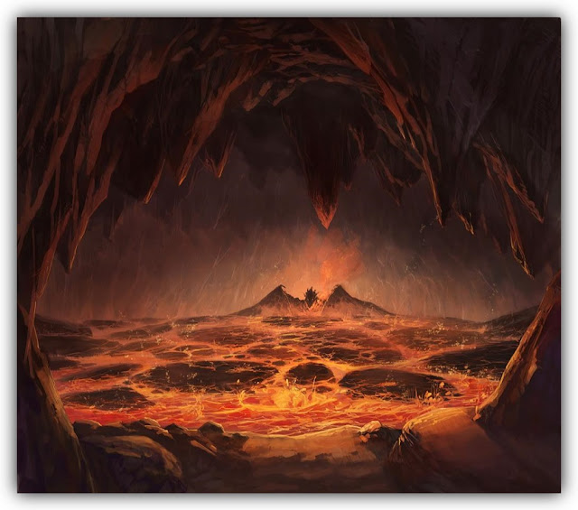 Infernal Cavern with Dragon
