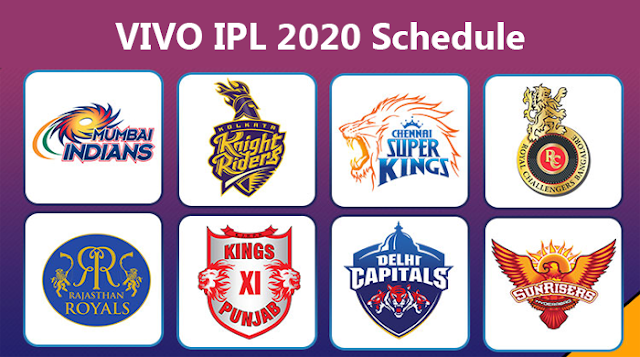 VIVO IPL 2020 : All Matches Schedule, Date, Time Table, Venue, Fixtures
