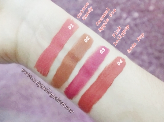 Mustika Puteri LipsLicious Lip Cream Matte swatches