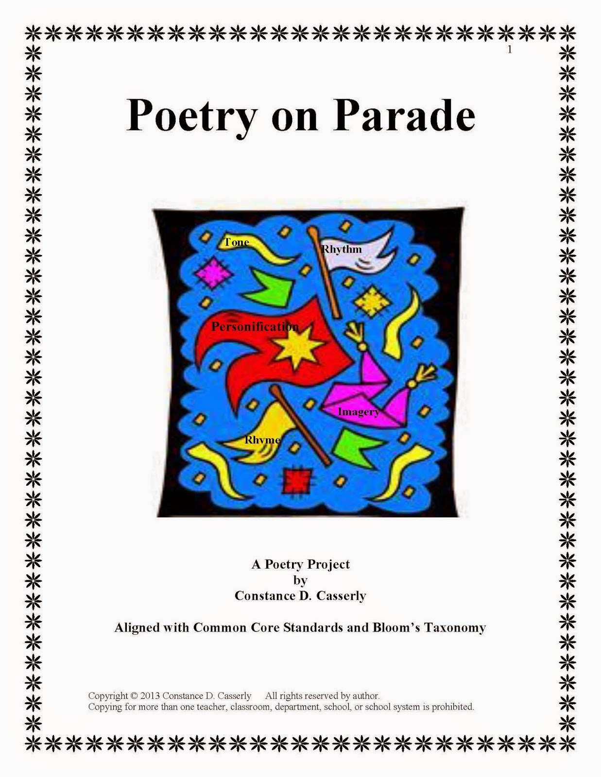 Poetry Analysis Activity: Poetry on Parade