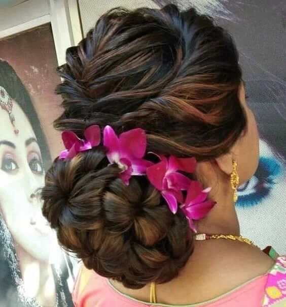 Indian bridal bun Hairstyles