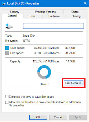 Cara buka disk cleanup