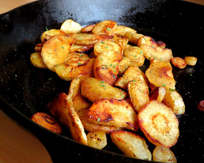 Butter Fried Parsnips