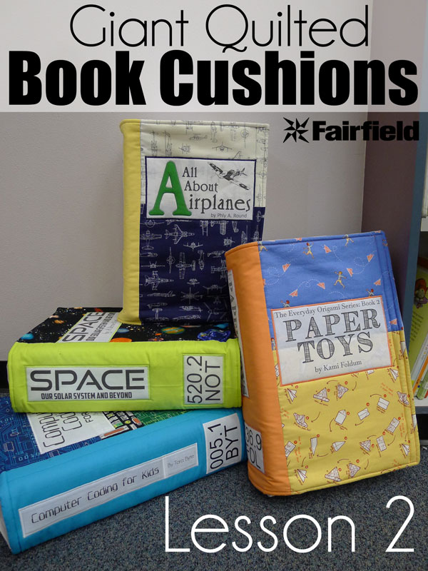 Giant Quilted Book Cushions