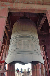 The large copper bell in the Beijing Bell Tower