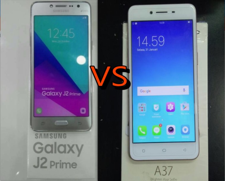 Harga dan Spesifikasi Samsung  Galaxy  J2  Prime VS OPPO A37 