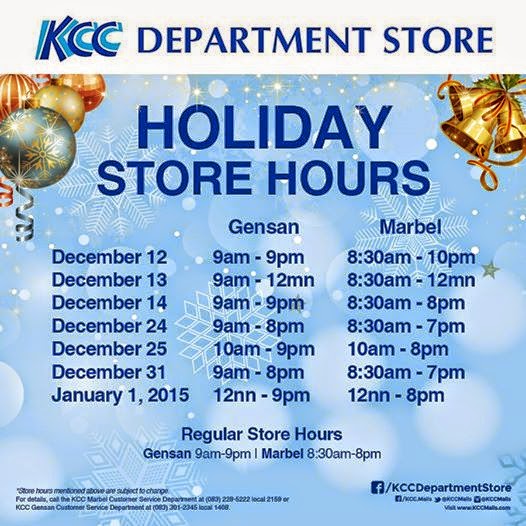 Christmas Holiday Mall Hours Schedule 