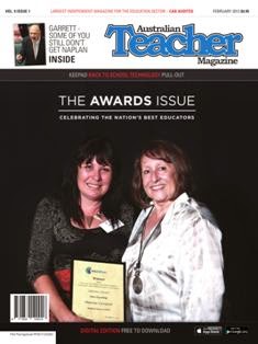 Australian Teacher Magazine 2013-01 - February 2013 | ISSN 1839-1206 | TRUE PDF | Mensile | Professionisti | Tecnologia | Educazione
Distributed monthly to government, Catholic and independent schools, in print and tablet formats, Australian Teacher Magazine is hugely relevant to all parts of the education sector.
As the No.1 source of spin-free news, Australian Teacher Magazine provides a real voice for more than 240,000 educators Australia wide, with a CAB audited printed distribution of 42,444 copies and a digital audience of 10,000 on iPad and Android.
Engaging and informative, the magazine provides balanced coverage on the issues affecting the sector and success stories direct from schools.
The tablet editions of Australian Teacher Magazine allow educators to refer back to previous editions time and again, and to access special content, including extended articles, videos and fact sheets.
Always leading the way, Australian Teacher Magazine was the nation's first education publication to introduce a free tablet edition, with every publication available on iPad, iPhone, iPod, Android Tablets and smartphones.
We engage with our readers. Our annual Education Survey reveals the thoughts and feelings of our community, both about the sector itself and their engagement with Australian Teacher Magazine.
Australian Teacher Magazine is not just No.1 for circulation, it is also the leader in providing relevant and informative content to educators across the nation. With a depth of targeted sections each month, the magazine provides an unrivalled read for the sector and thus a fabulous vehicle for advertisers. The inclusion of specific targeted lift-out magazines further enhances the relevance of Australian Teacher Magazine to educators.