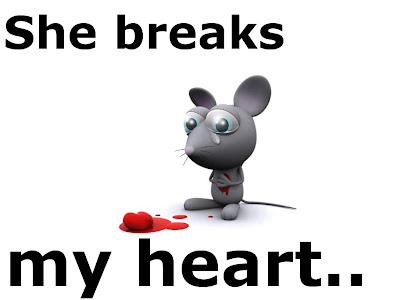 Funny Mice: Heart broken mouse