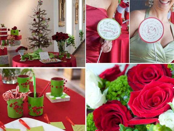 Red and Green DIY Winter Wedding 1040 PM Wedding Plans Galleries