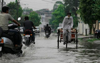 Water logging during Rainy season