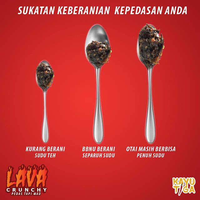 Jom Cuba Lava Crunchy dan Sambal Mook Dari Kayu Tiga