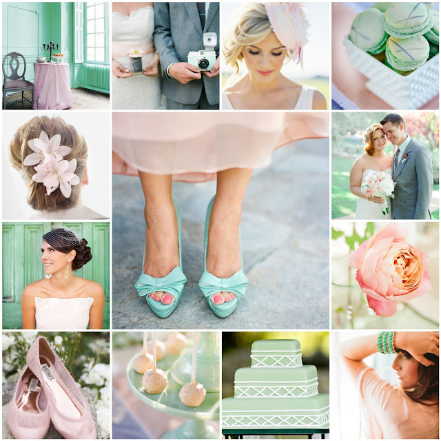 mint green and blush wedding