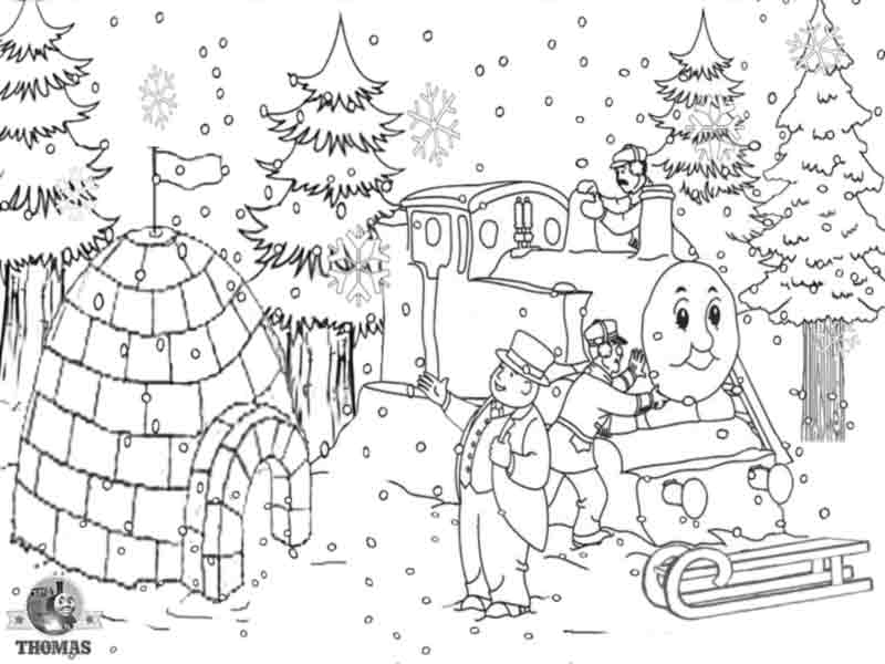  printable pictures of ice house snow winter colouring pages for kids title=