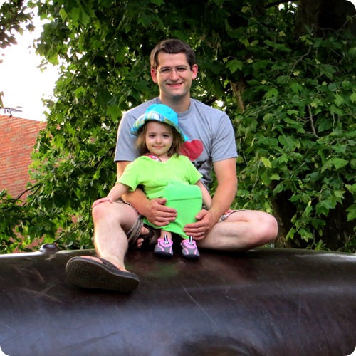 Elaine and Nolan on the Canon at John Paul Jones Park