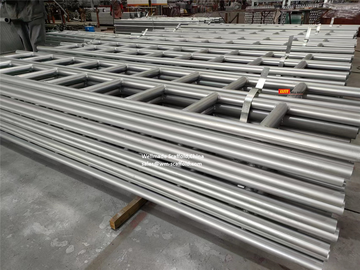 scaffolding ladder beams galvanized - steel beam ladder 305mm - Wellmade China lead scaffold ladder beam manufacturer