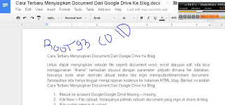 Mengedit file word dengan Google Docs
