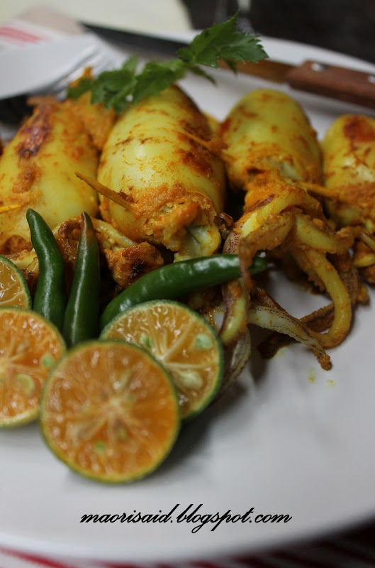 Mori's Kitchen: Sotong Bakar Bersumbat