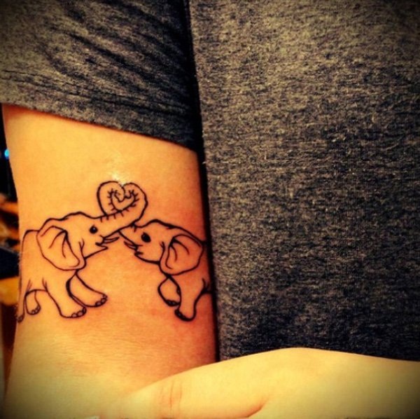 tatuagens de elefante para as meninas