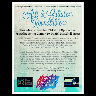 Reminder: Arts and Culture Roundtable - Nov 21