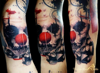 Tatuajes trash polka payaso